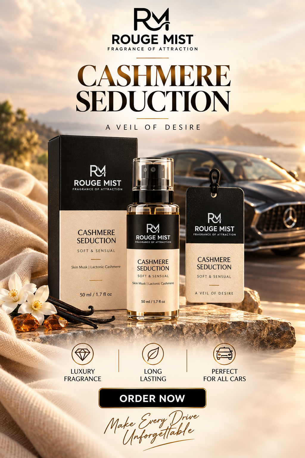 CASHMERE SEDUCTION - ROUGE-MIST (veil of attraction)
